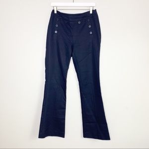 CABI Navy Blue Wide Legs Pants with Buttons 2